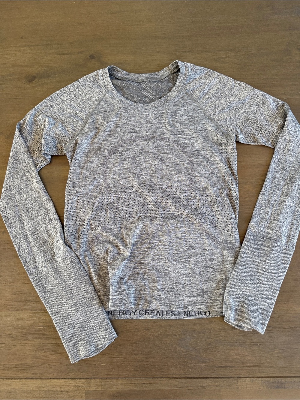 lululemon athletica Gray Long Sleeve Athletic Tee